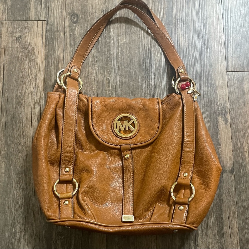 Michael Kors Brown Leather Shoulder Bag